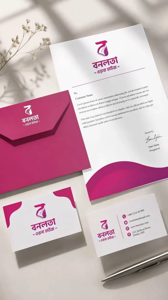 Bonolota Orna House business stationery
