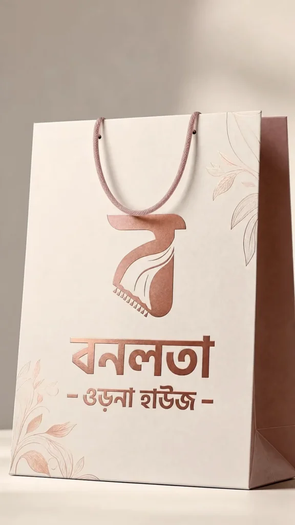 Bonolota Orna House logo on a shopping bag