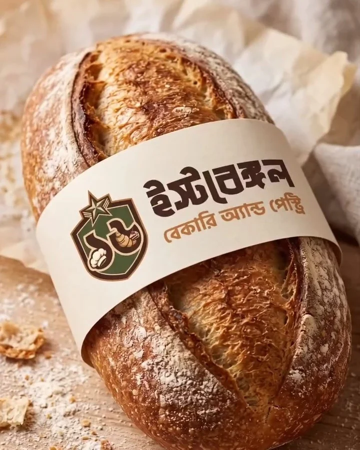 East Bengal Bakery band around a loaf of bread