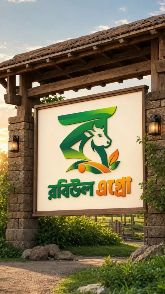 Robiul Agro farm sign