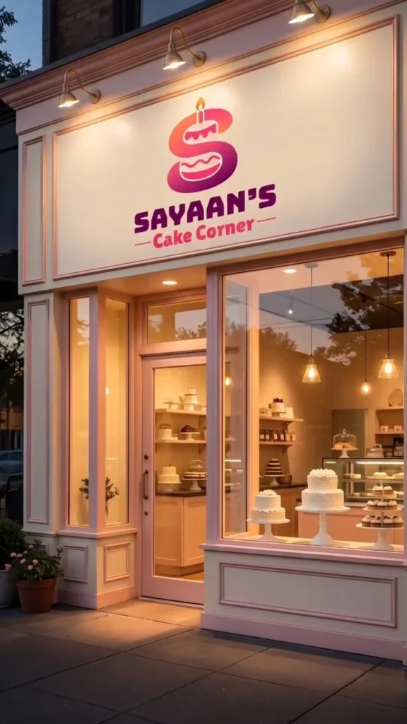 Sayaan's Cake Corner shop front