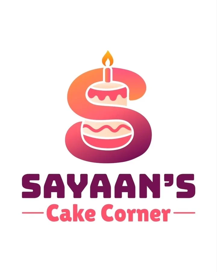 Sayaan's Cake Corner logo in pink